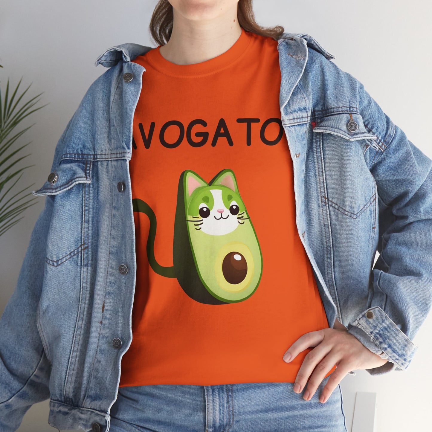 Avogato Funny Avocado Cat Face - Flashlander Gym Shirt