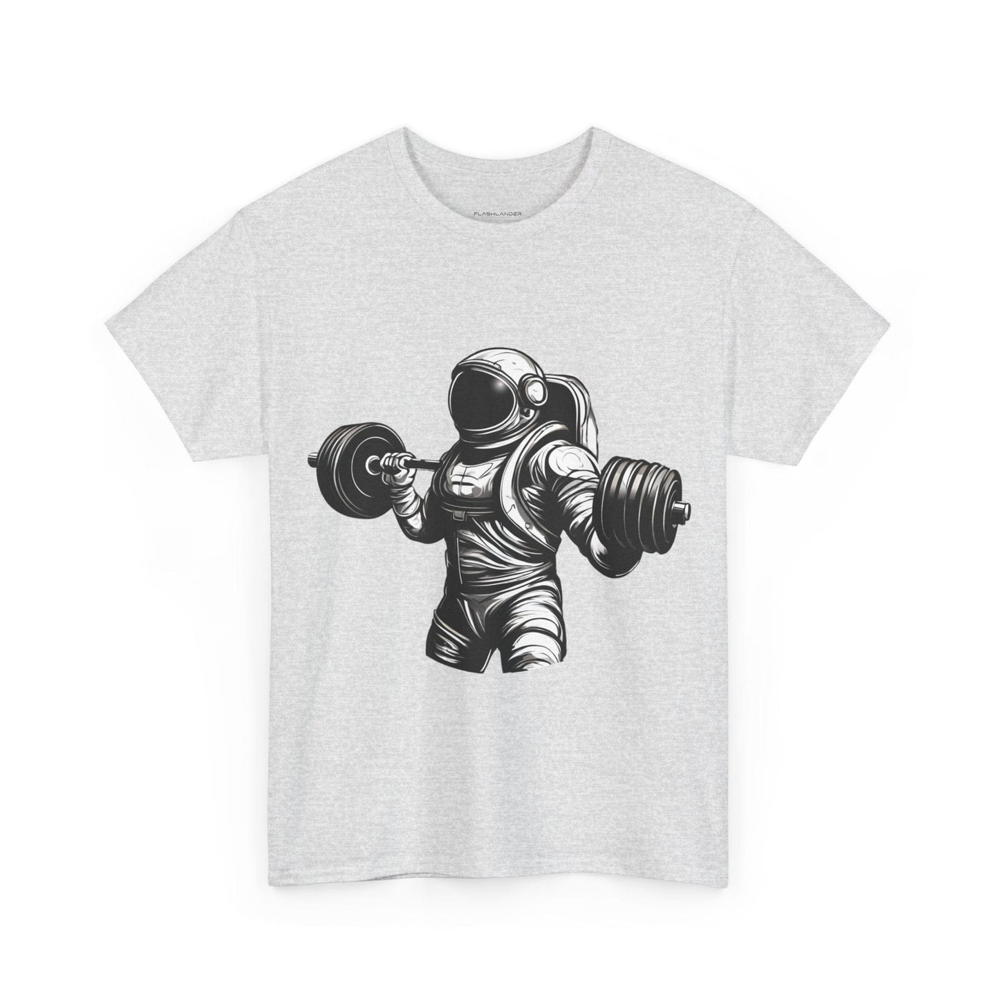 Camiseta de culturista astronauta: rompiendo límites en el espacio Camiseta gráfica de gimnasio Flashlander