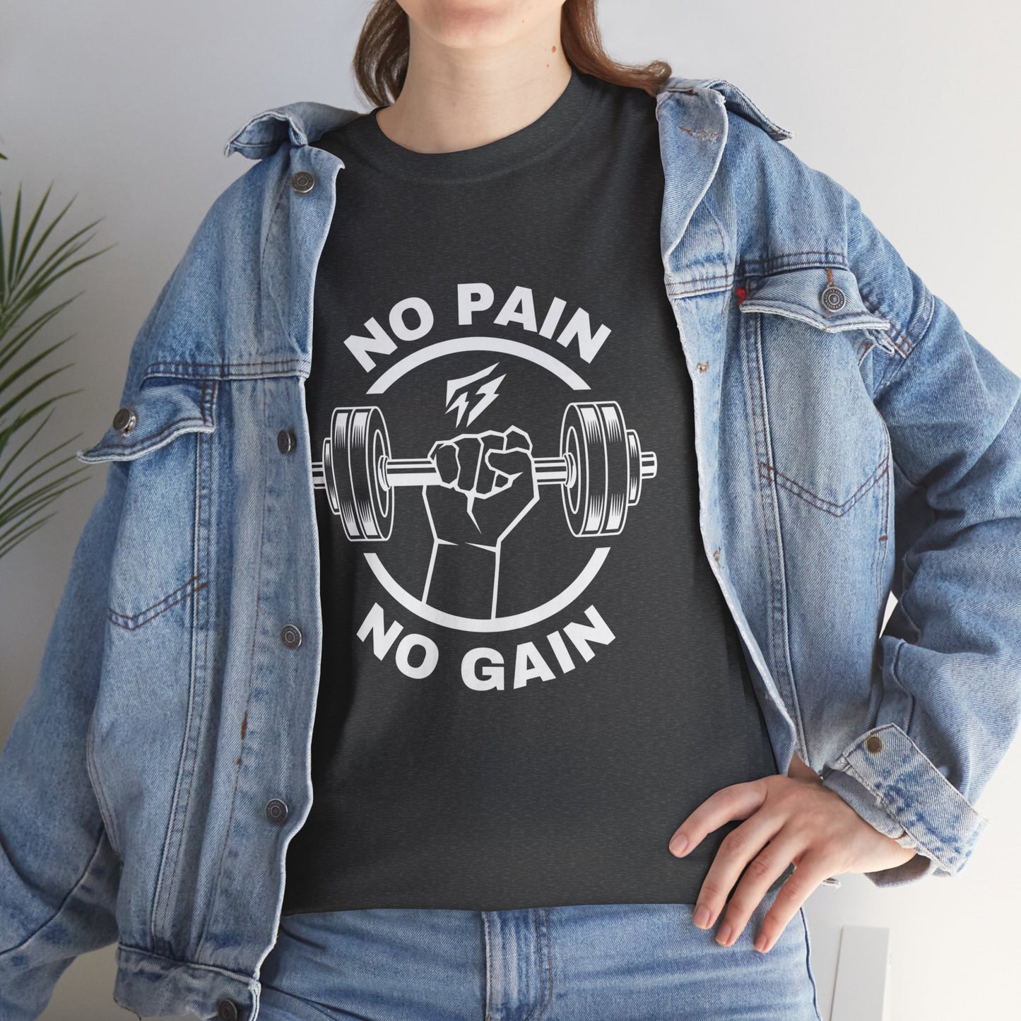 Lifting Flashlander Gym Shirt No Pain No Gain Quote Tee