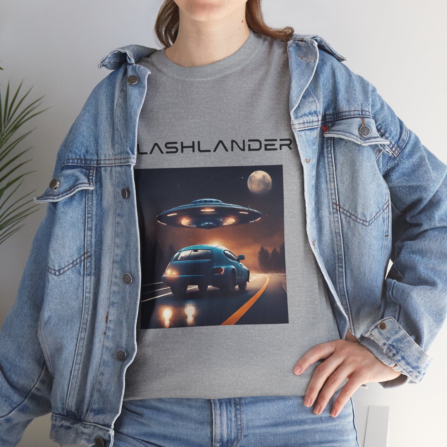 Retro UFO Alien Flashlander Gym Shirt