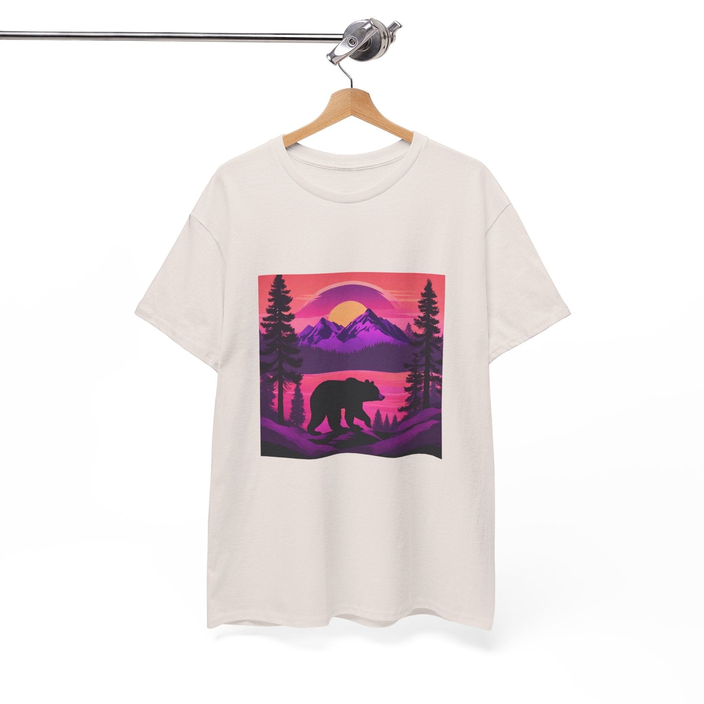 Bear Majestic Sunset Graphic Tee Flashlander