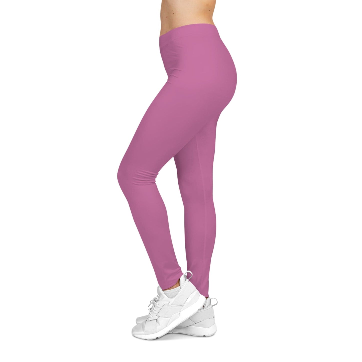 Flashlander Sportswear Evolution Women's Casual Leggings Light Pink (AOP) Featuring Custom Motivational Quote