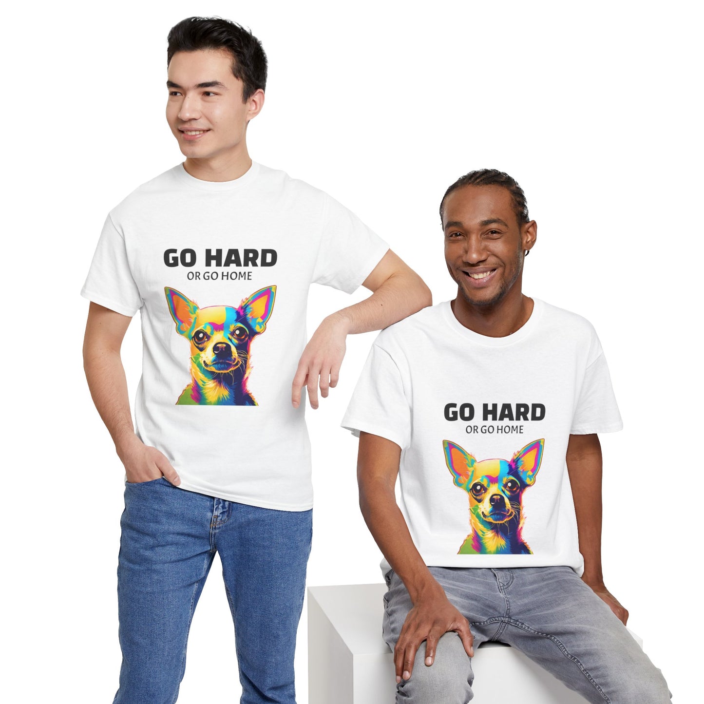 Chihuahua Dog Pop Art - Go Hard or Go Home Flashlander Gym Shirt