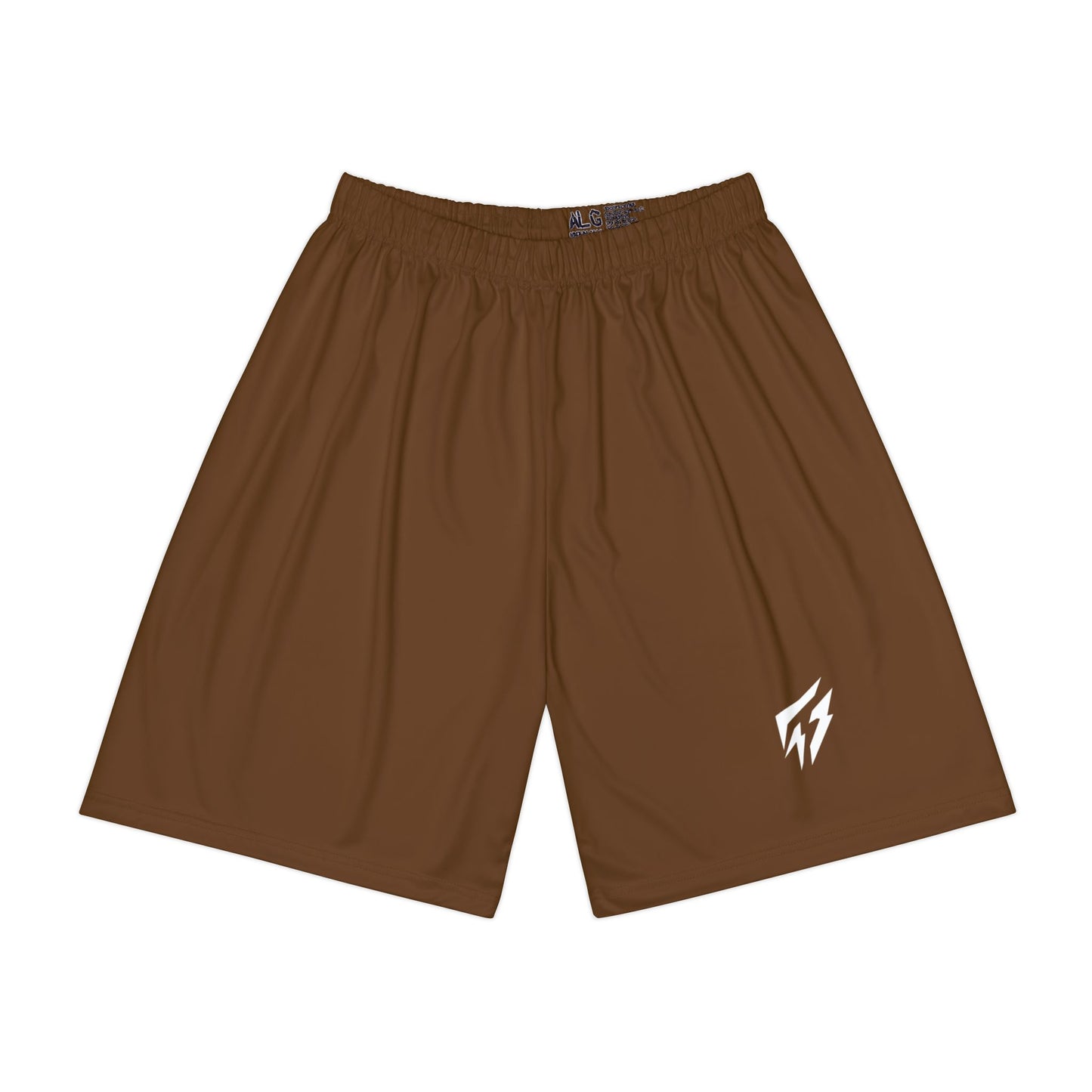 Flashlander ALG Performance Men’s Sports Shorts (AOP) Brown