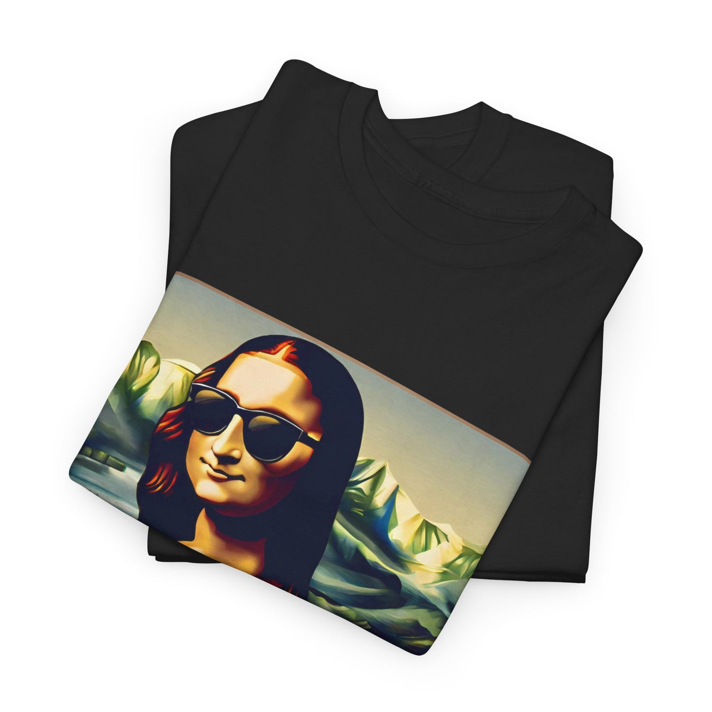 Camiseta deportiva de Flashlander: Mona Lisa moderna y divertida 