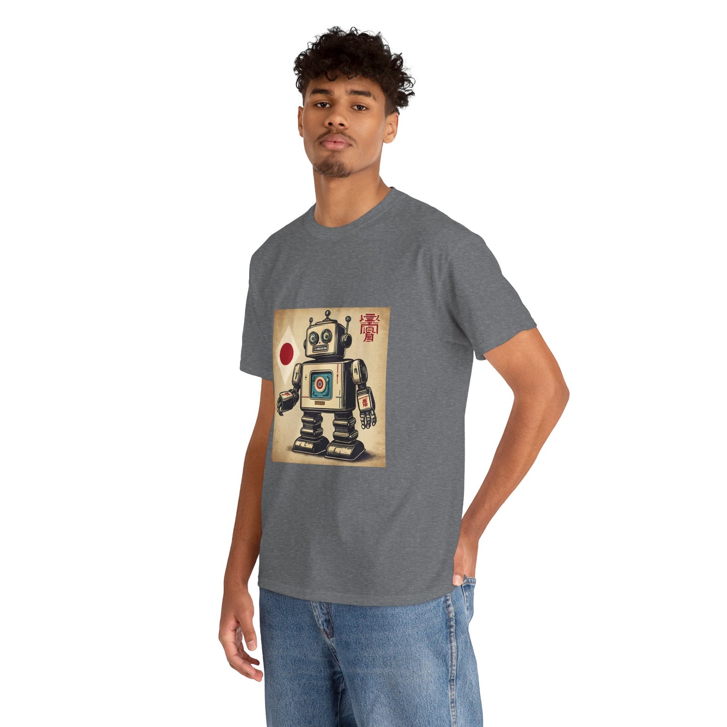 Camiseta deportiva con diseño de robot japonés vintage - Flashlander