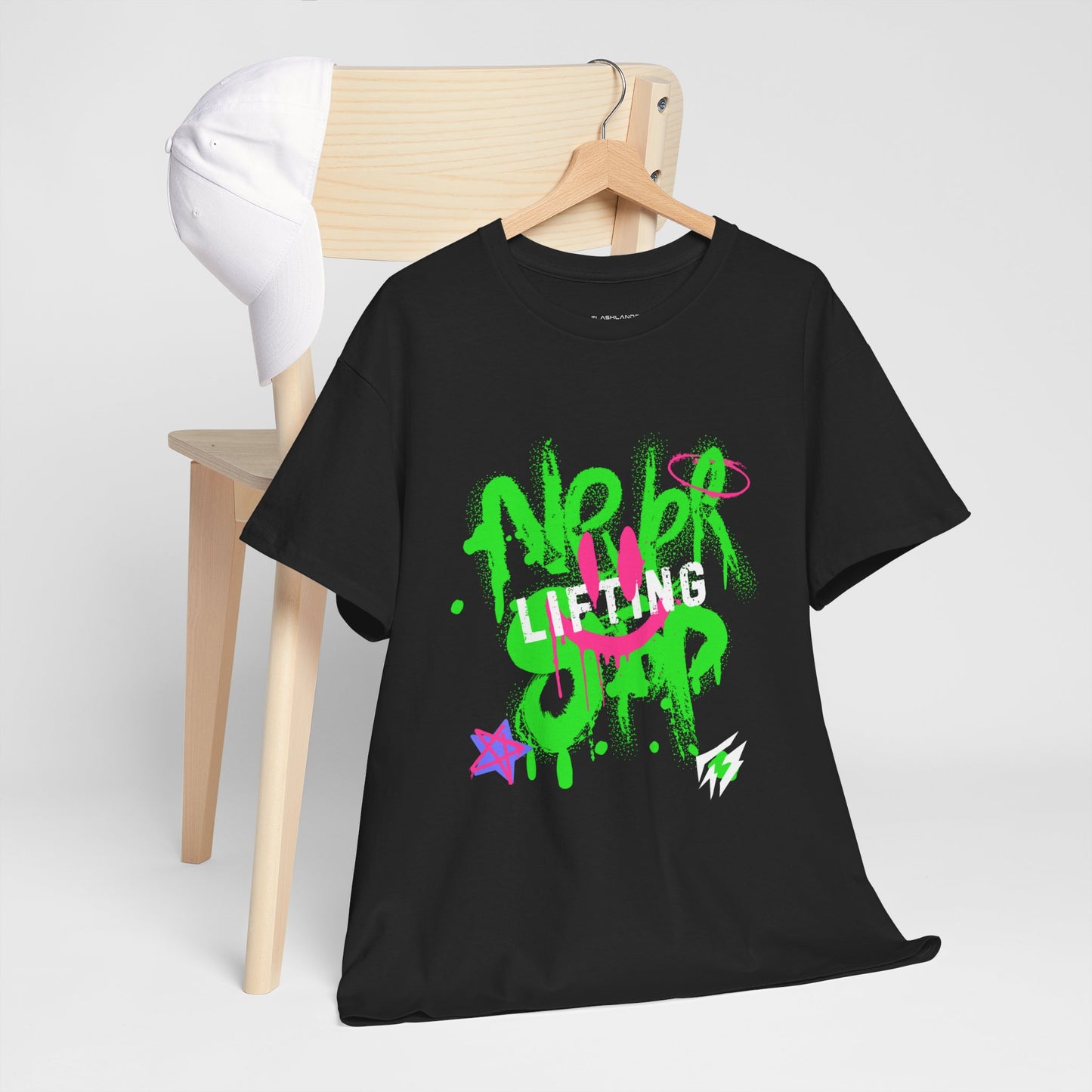 Graffiti Flashlander - Never Stop Lifting Gym T-Shirt