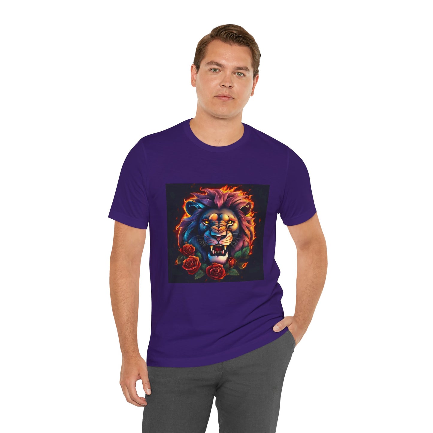 Brave Lion Flames Flashlander Gym Shirt