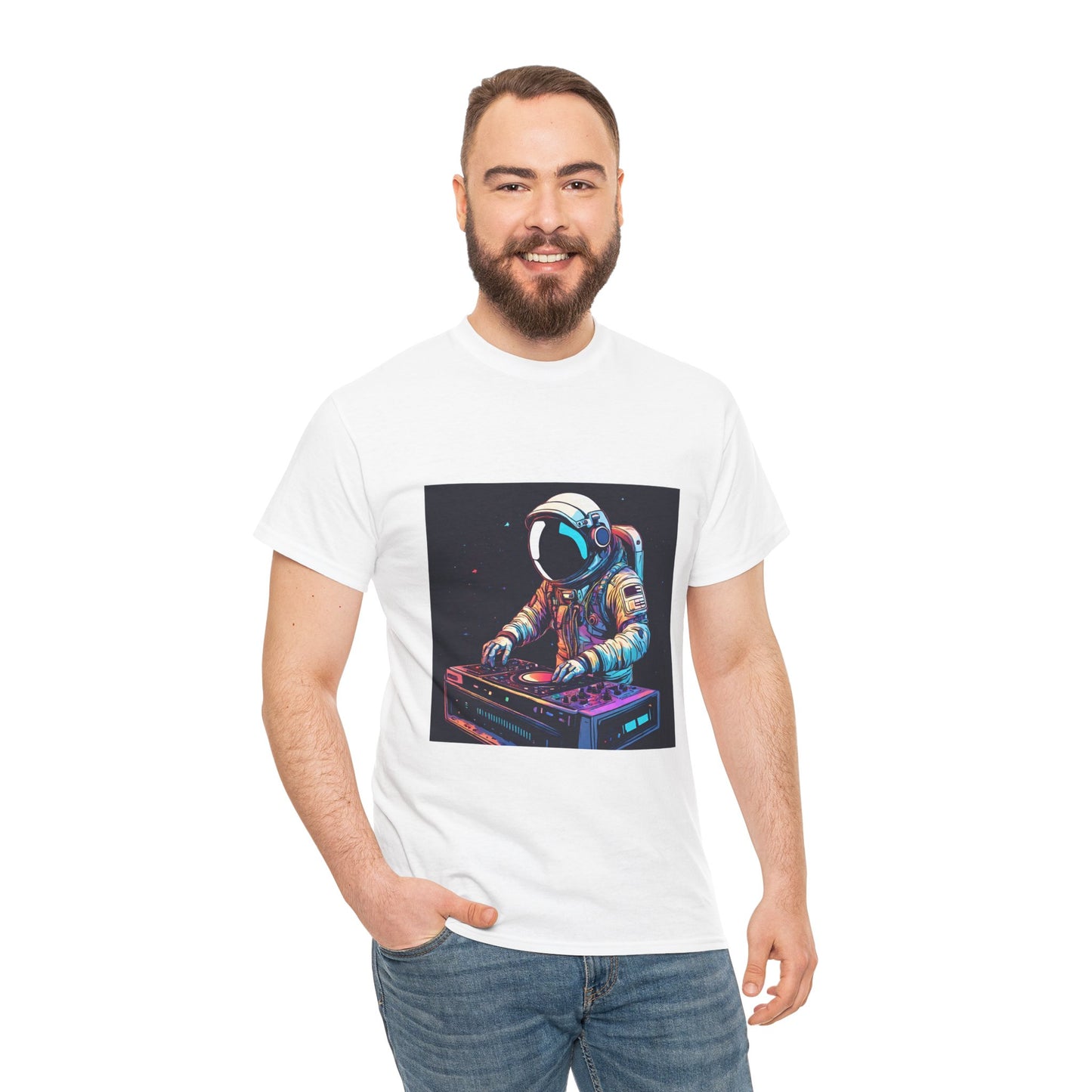 Astronaut Techno DJ Flashlander Gym Shirt