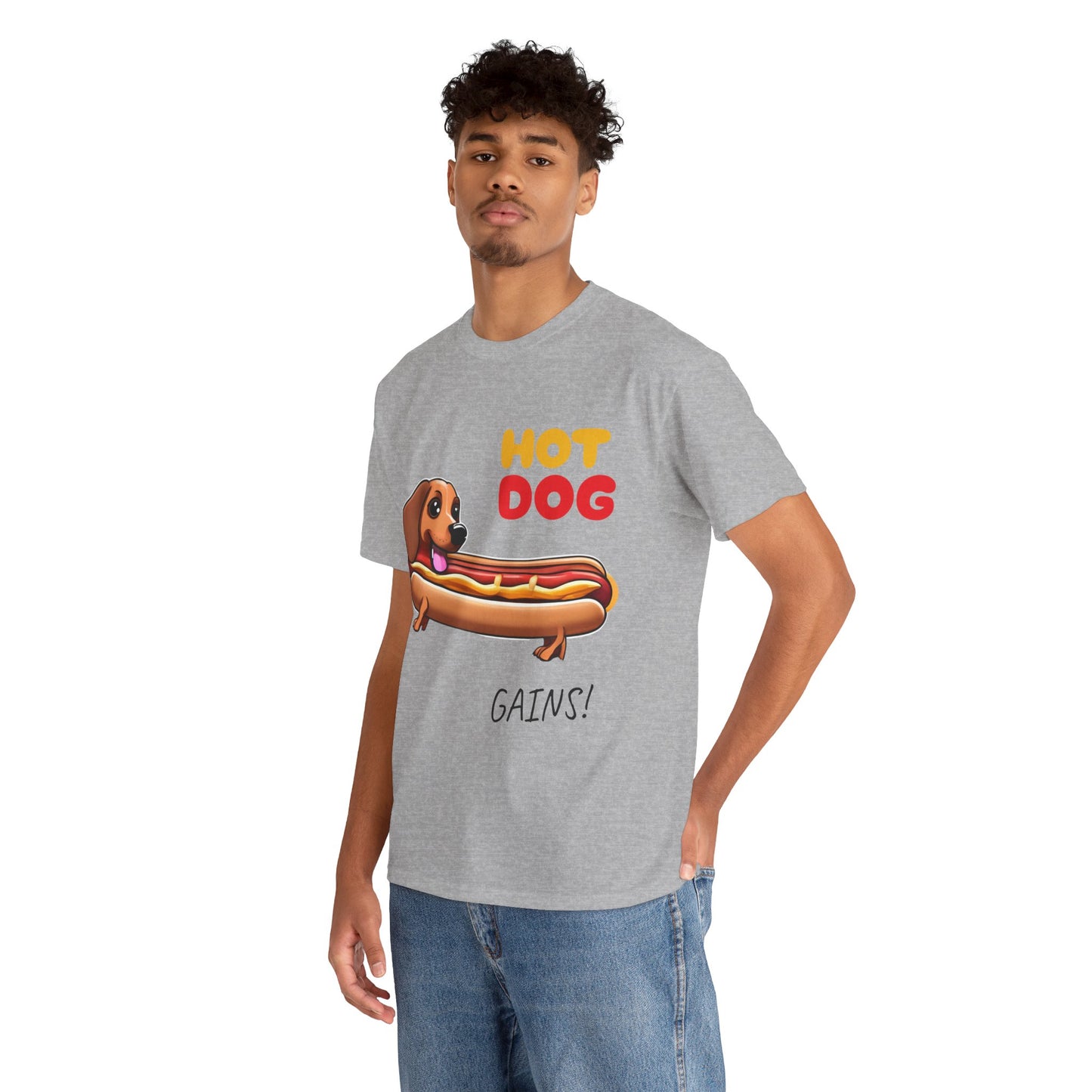 Hot Dog Gains Dachshund Dog - Flashlander Gym Shirt