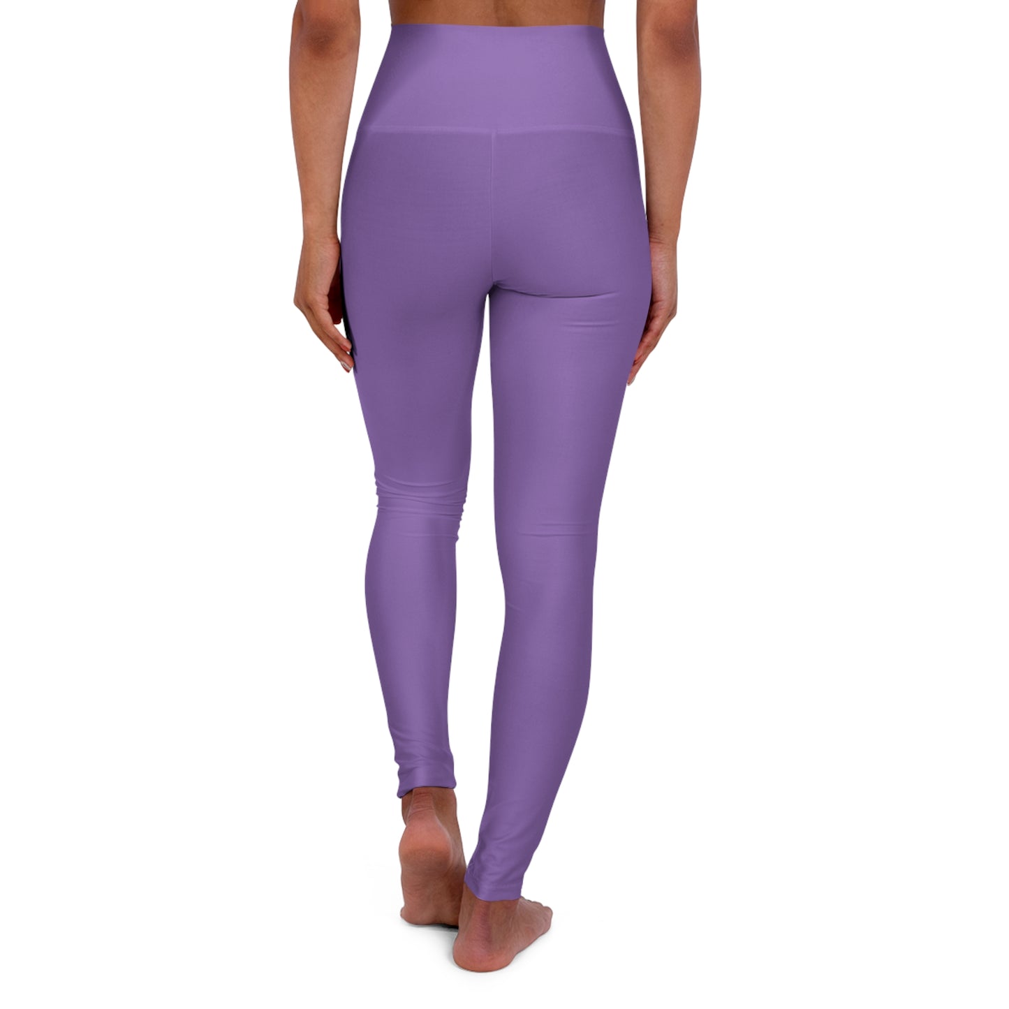 Flashlander Sportswear Zen High Waisted Yoga Leggings Light Purple (AOP)