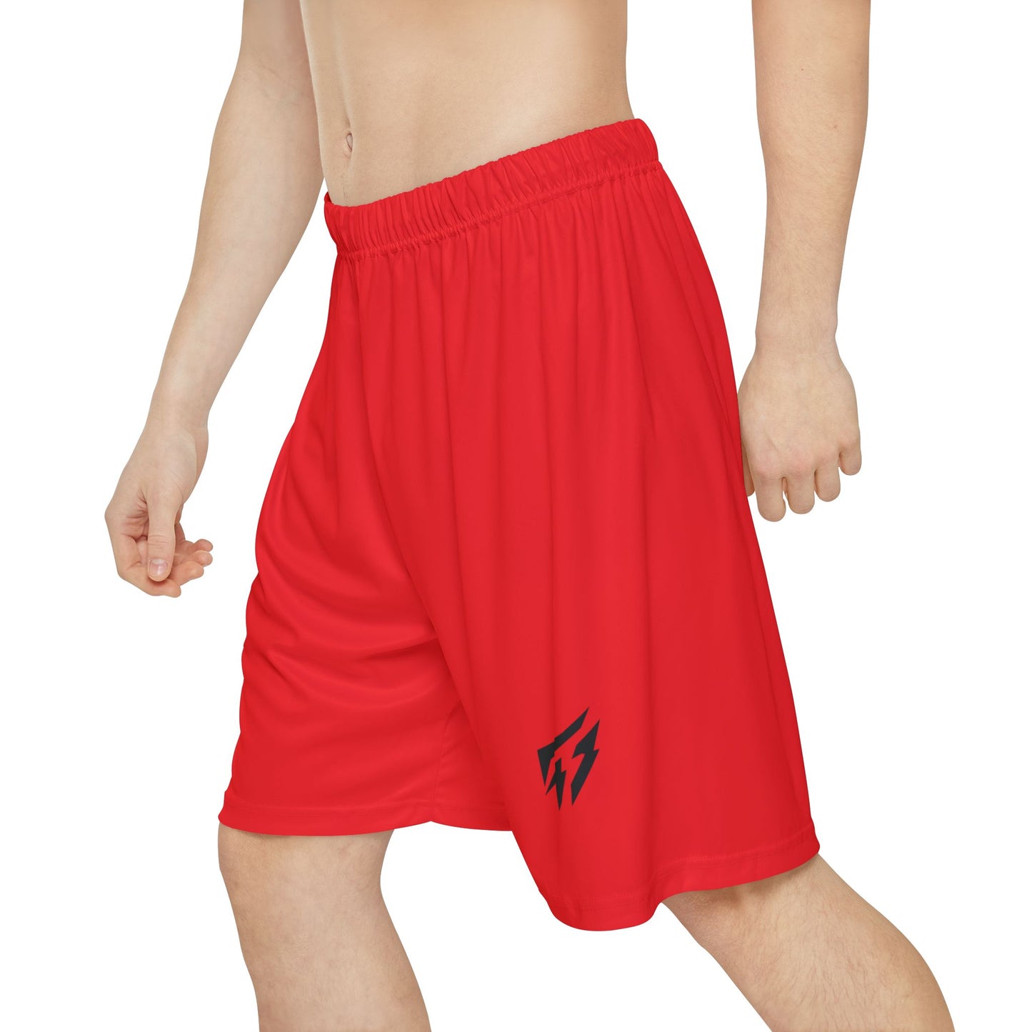 Flashlander ALG Performance Men’s Sports Shorts (AOP) Red B