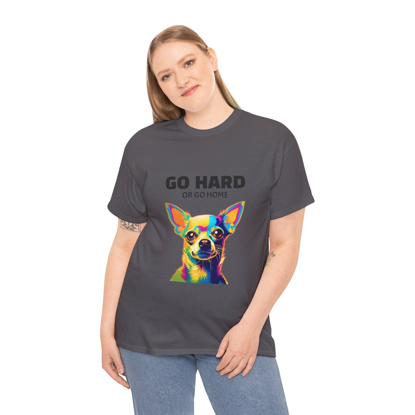 Chihuahua Dog Pop Art - Go Hard or Go Home Flashlander Gym Shirt