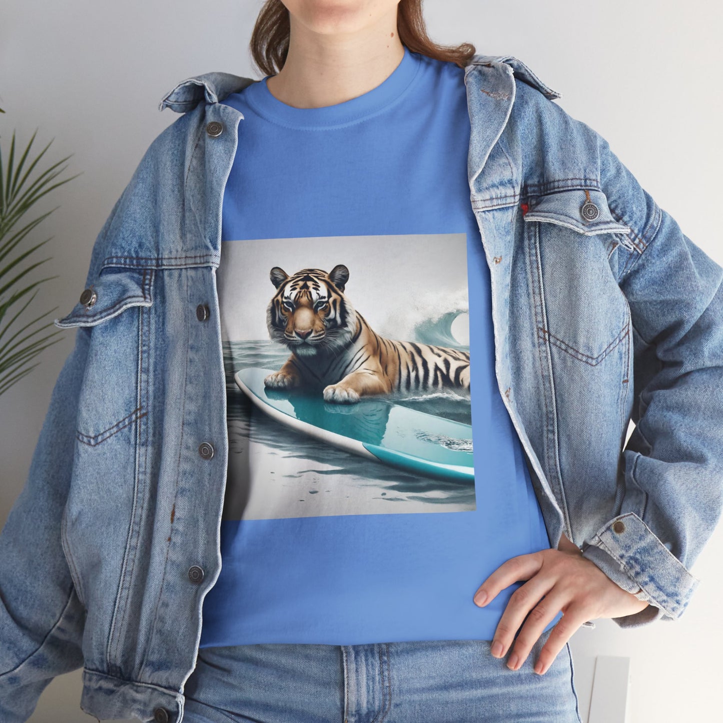 Tiger Surfing Vintage Flashlander Gym Shirt