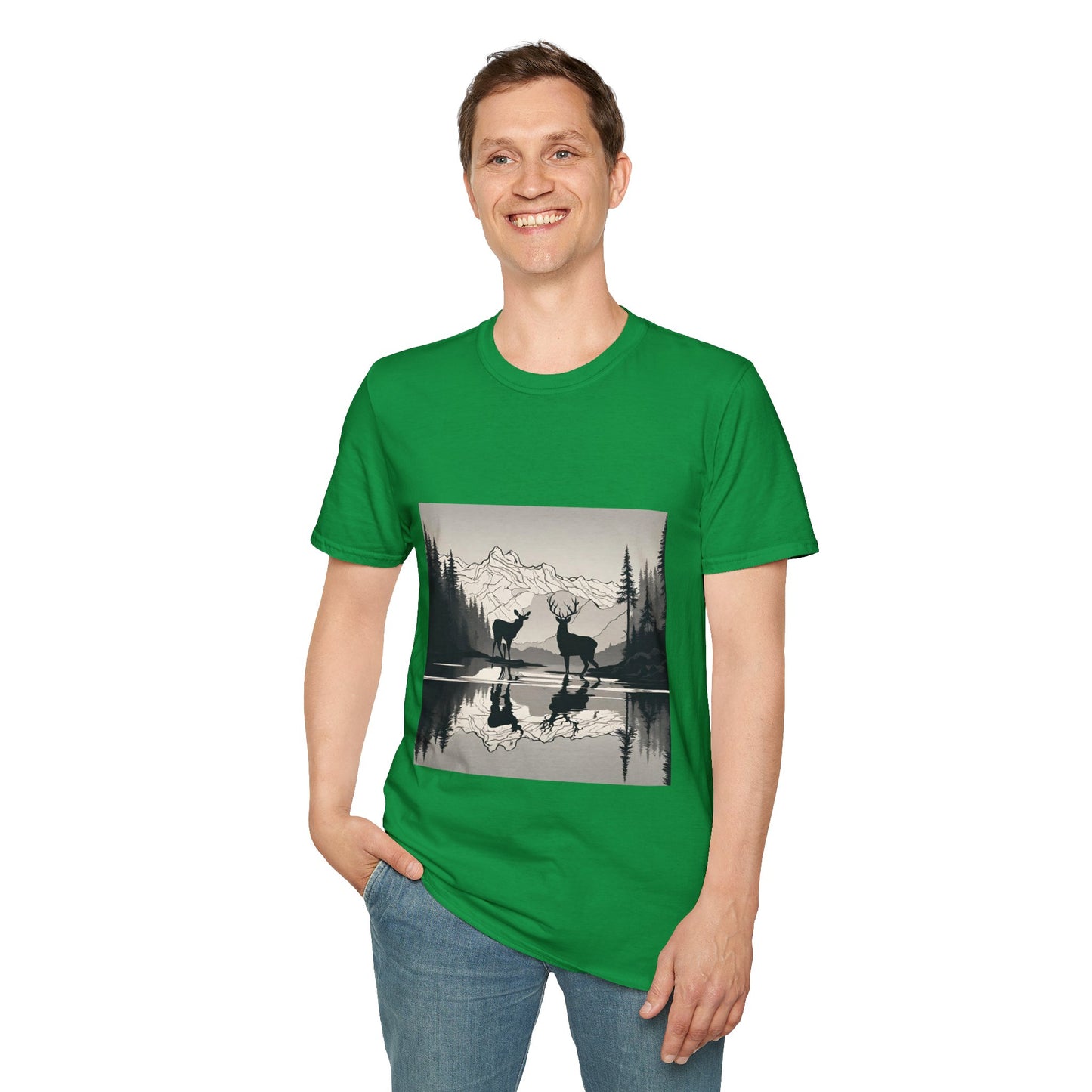 Wilderness Serenity Majestic Mountain Scenery Flashlander Gym Shirt