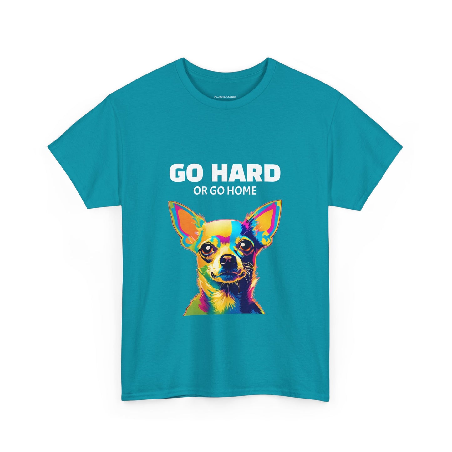 Chihuahua Dog Pop Art - Go Hard or Go Home Flashlander Gym Shirt