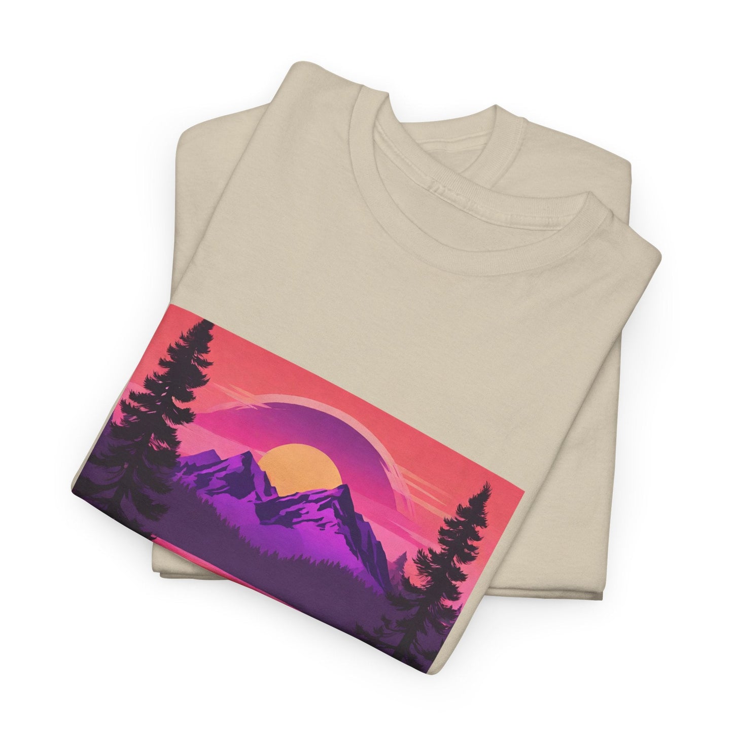 Bear Majestic Sunset Graphic Tee Flashlander