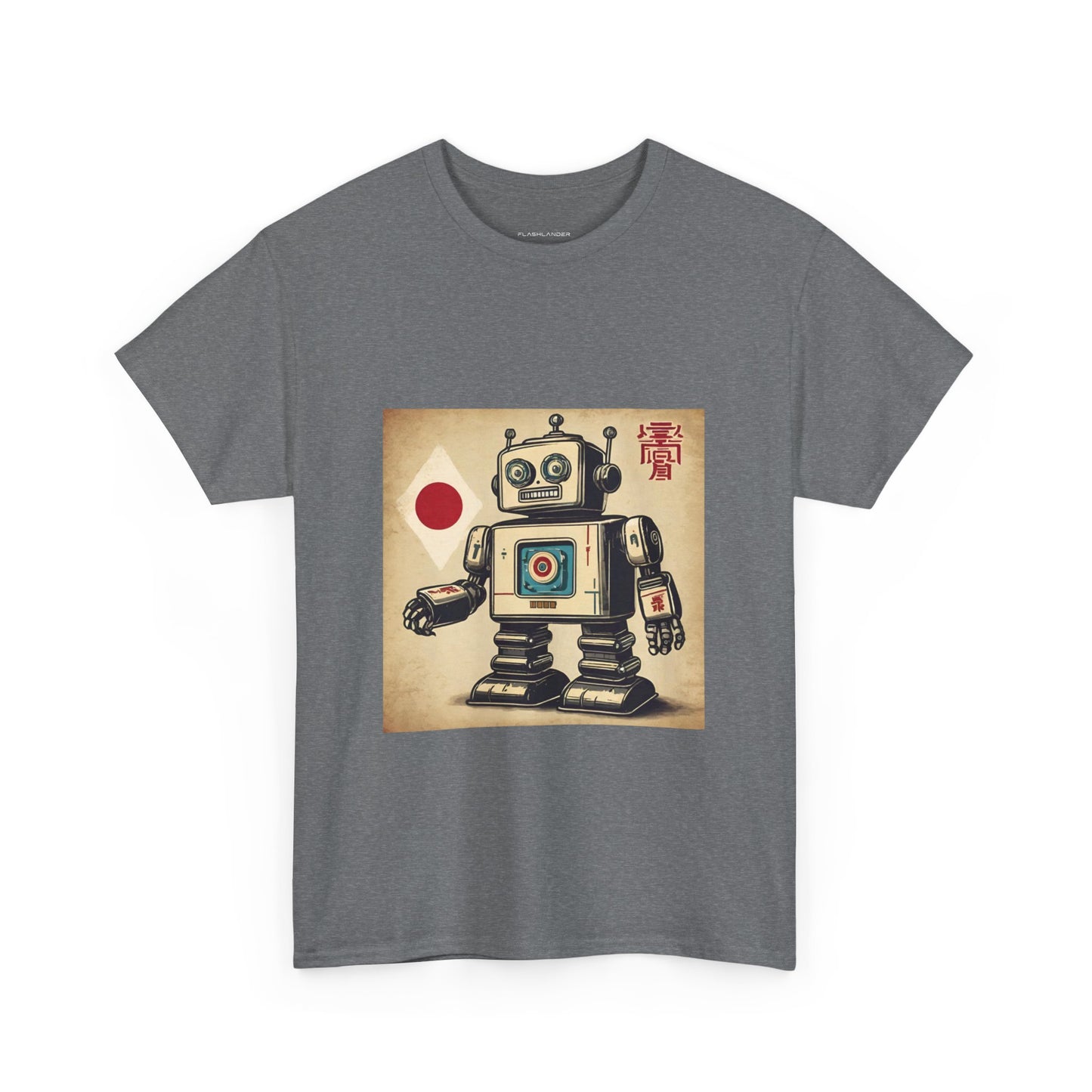 Camiseta deportiva con diseño de robot japonés vintage - Flashlander