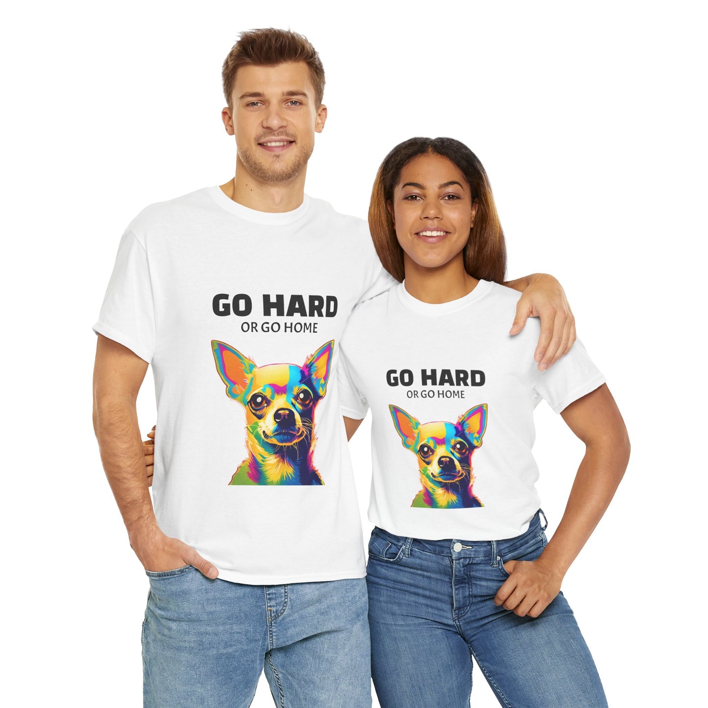 Chihuahua Dog Pop Art - Go Hard or Go Home Flashlander Gym Shirt