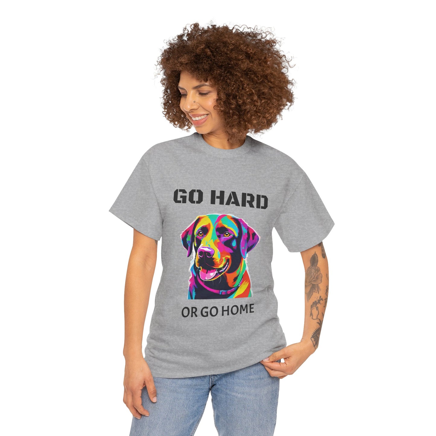 Labrador Retriever Dog Pop Art  - Go Hard Or Go Home Flashlander Gym Shirt