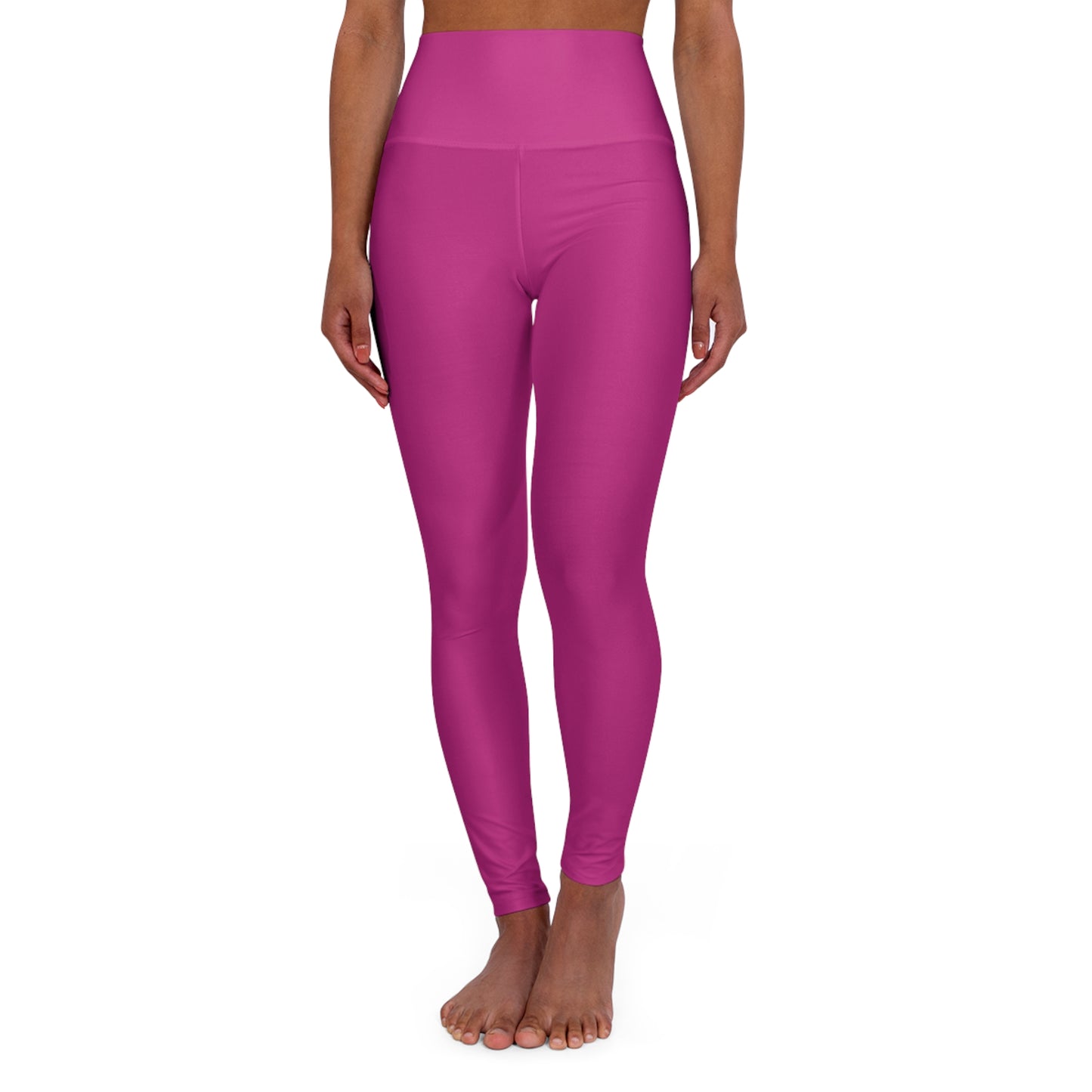 Flashlander Sportswear Zen High Waisted Yoga Leggings Dark Pink (AOP) B