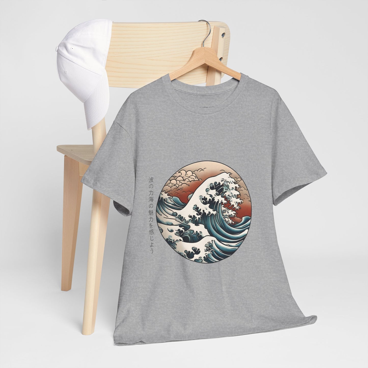 Japanese Sea Waves with Custom Japanese Name - Flashlander Gym Shirt