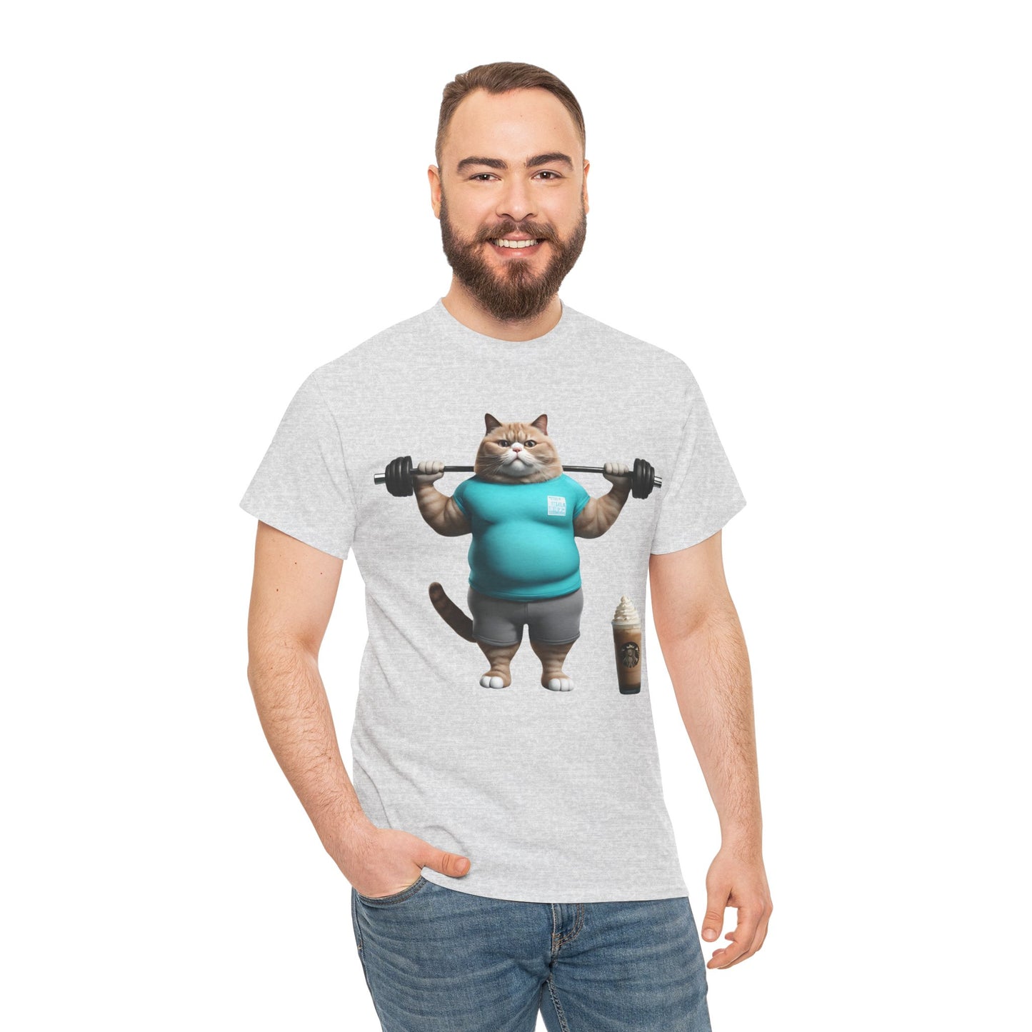 Funny Fat Cat Lifting - Flashlander Gym Shirt