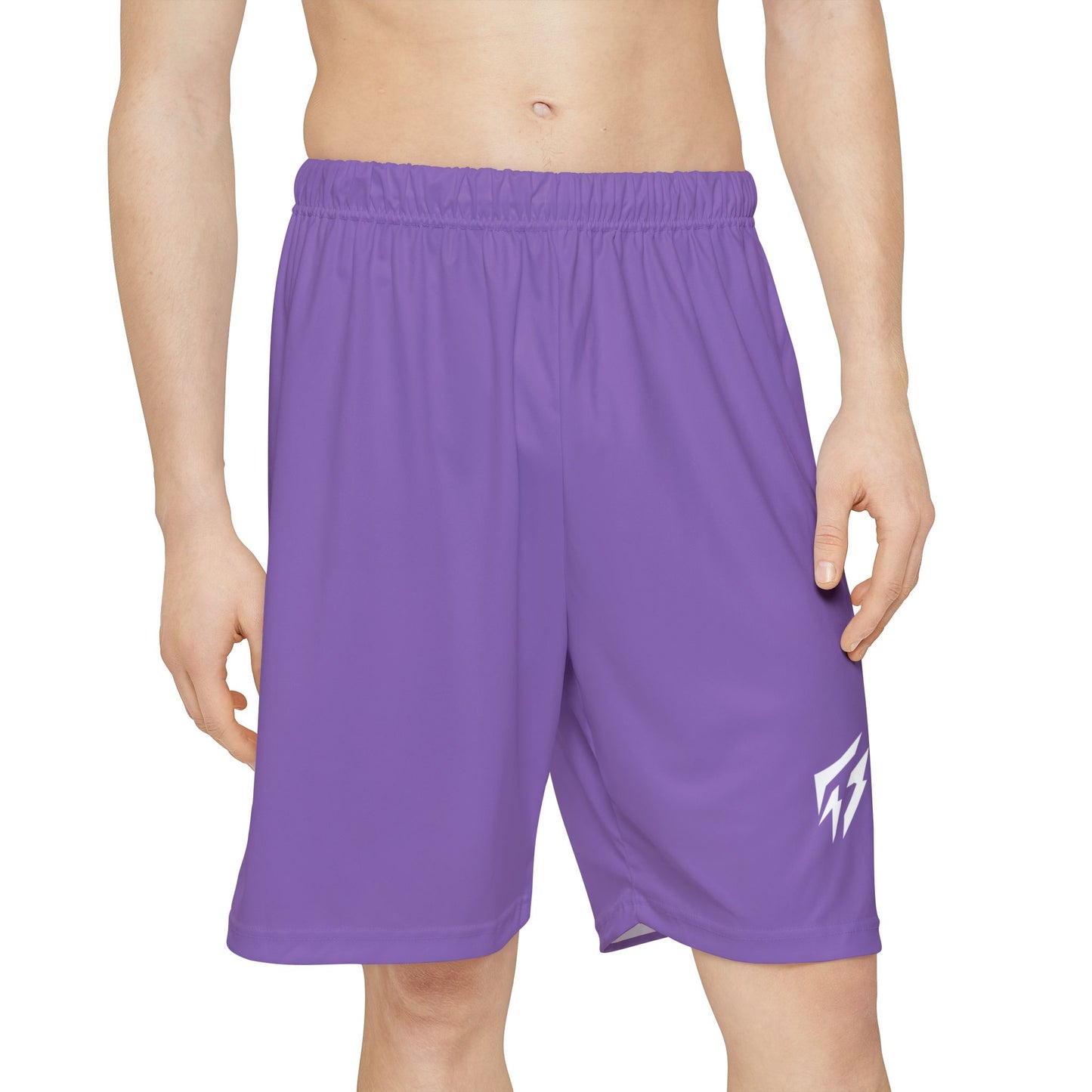 Pantalones cortos deportivos Flashlander ALG Performance para hombre (AOP) en color morado claro