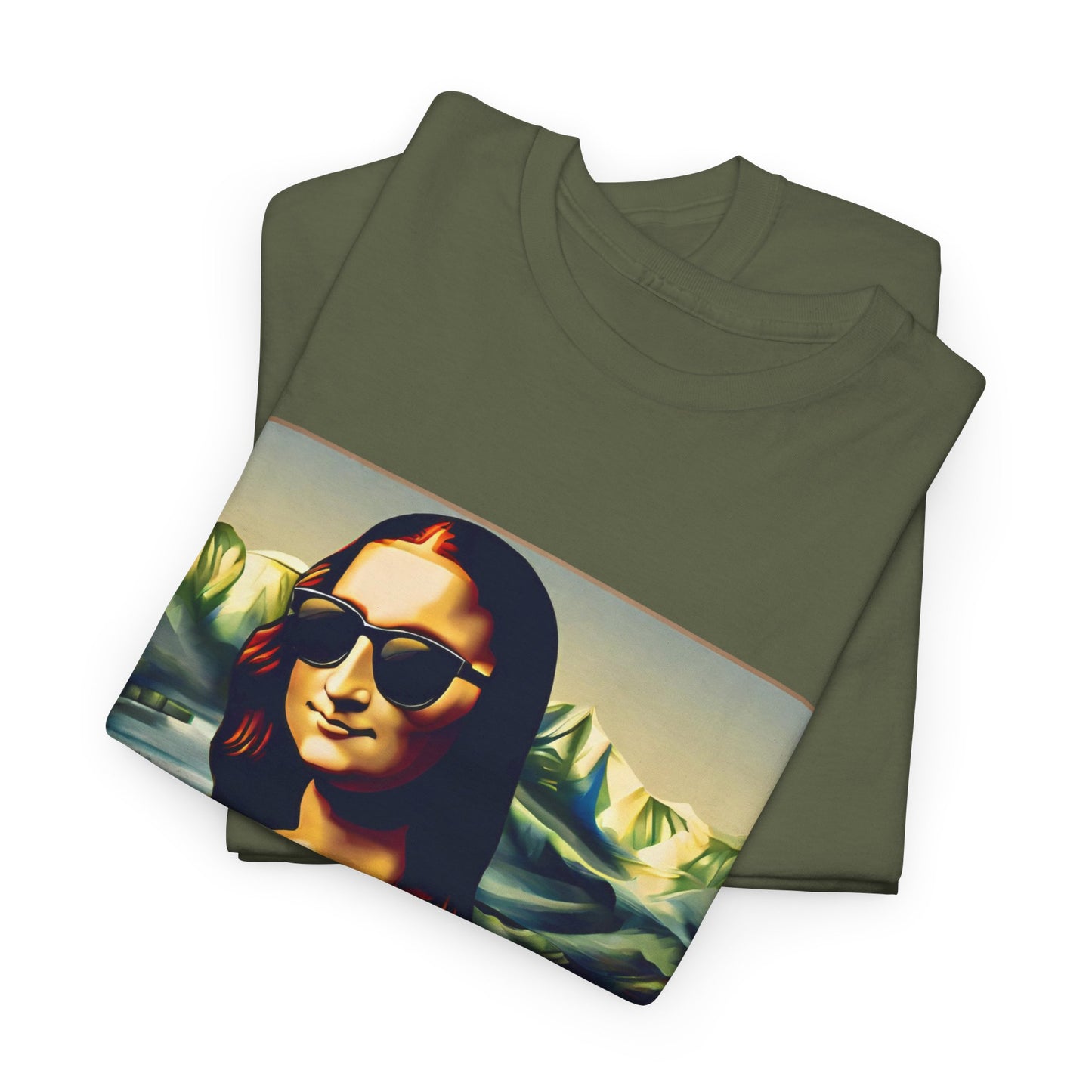 Funny modern Mona Lisa - Flashlander Gym Shirt