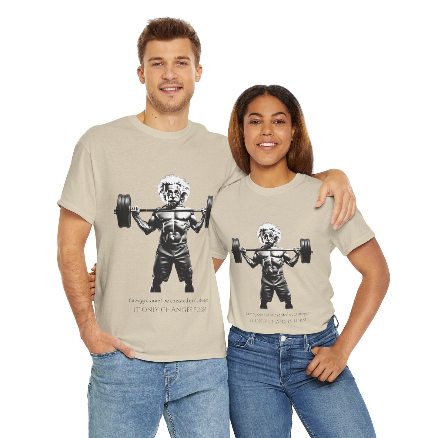 Camiseta de culturista Albert Einstein: la energía de Flashlander no se puede crear ni destruir, solo cambia de forma. Camiseta gráfica con cita