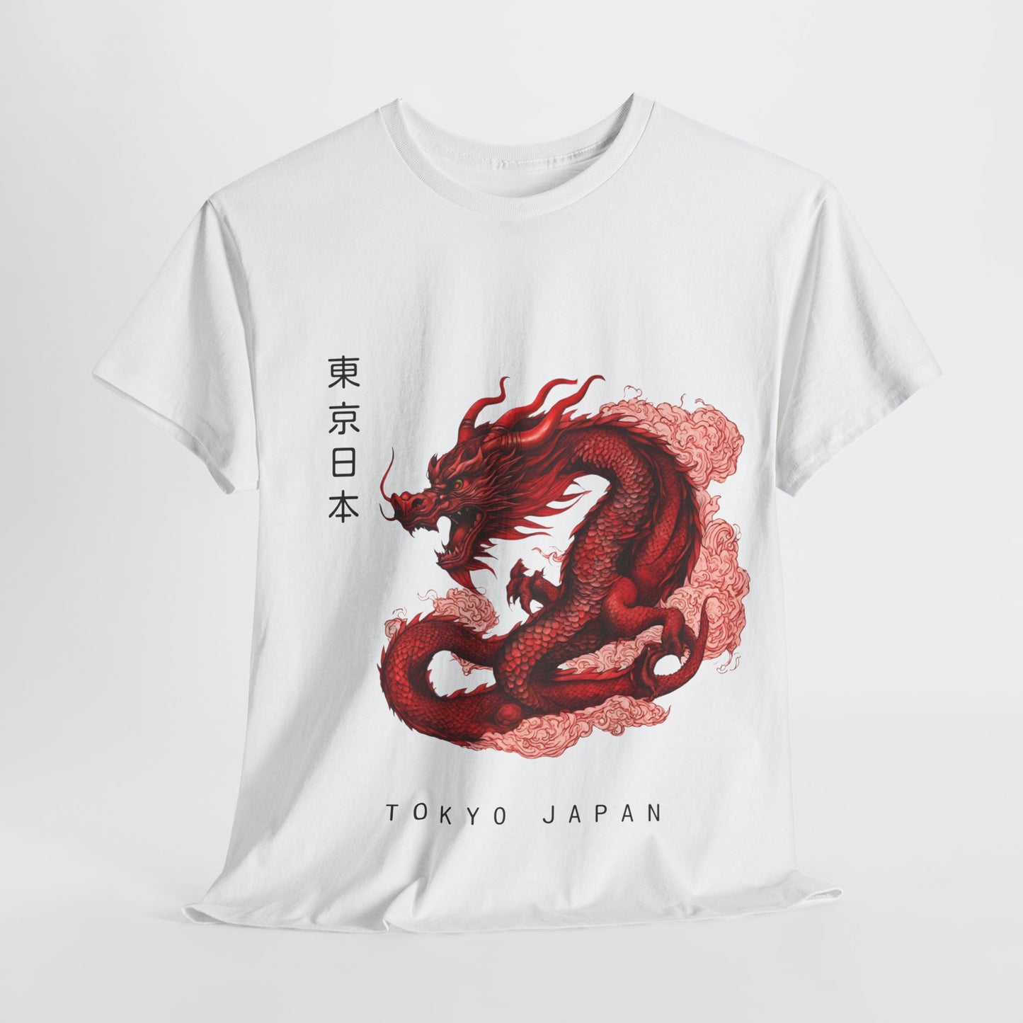 Red Dragon with Custom Japanese Name - Flashlander Gym Shirt