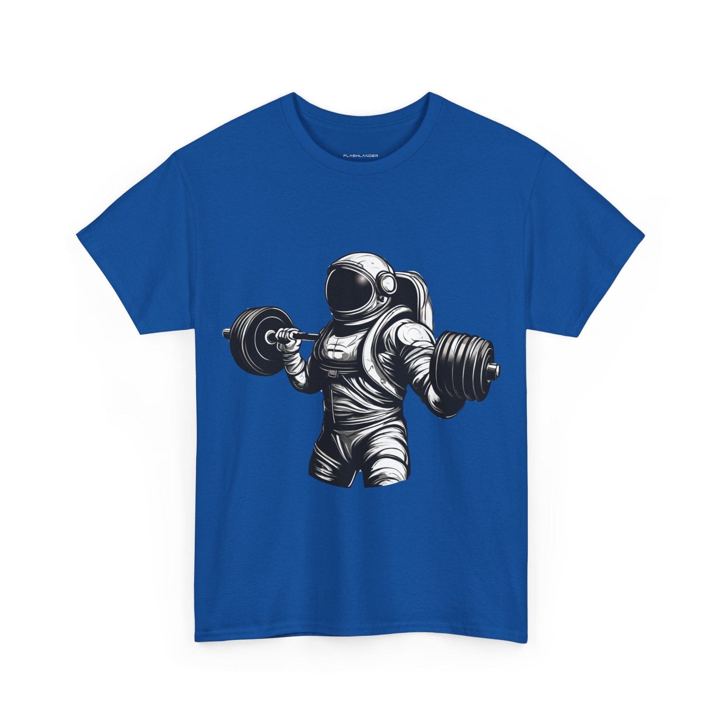 Camiseta de culturista astronauta: rompiendo límites en el espacio Camiseta gráfica de gimnasio Flashlander