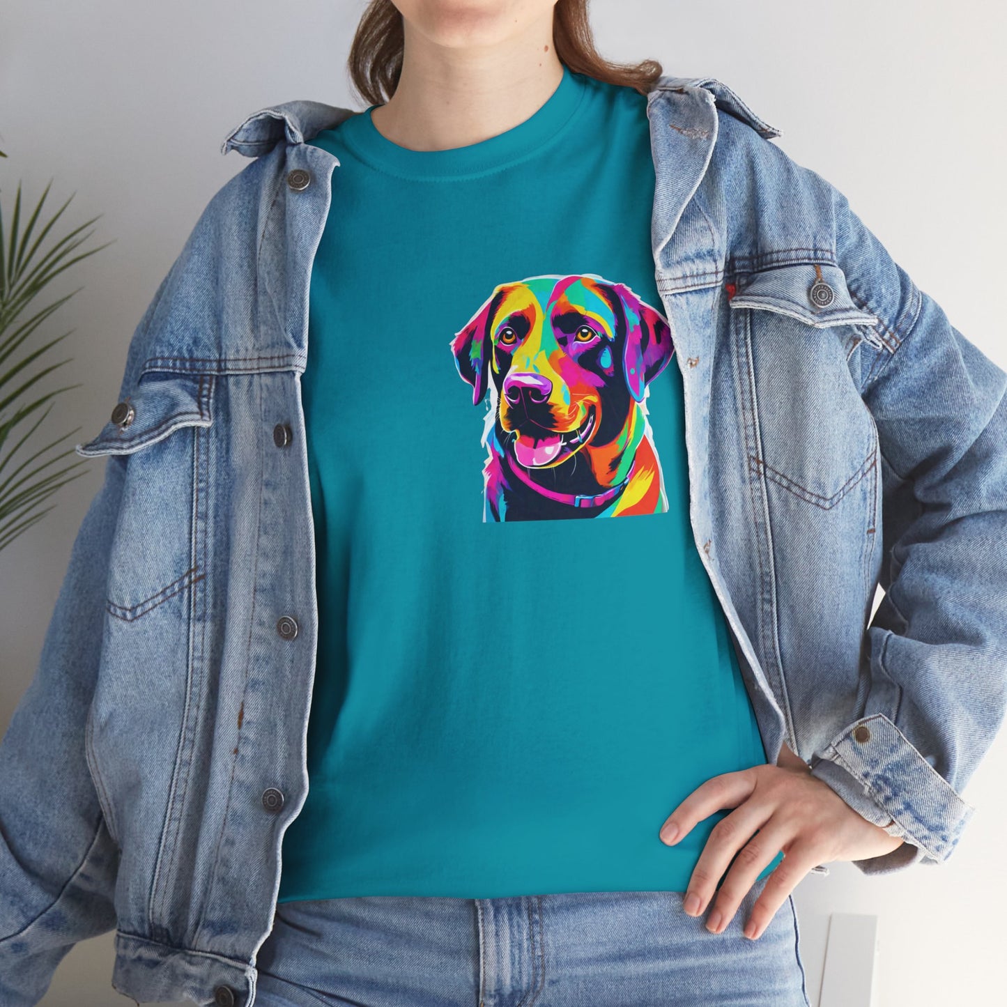 Pop Art Lab Dog in the Heart Flashlander Gym Shirt