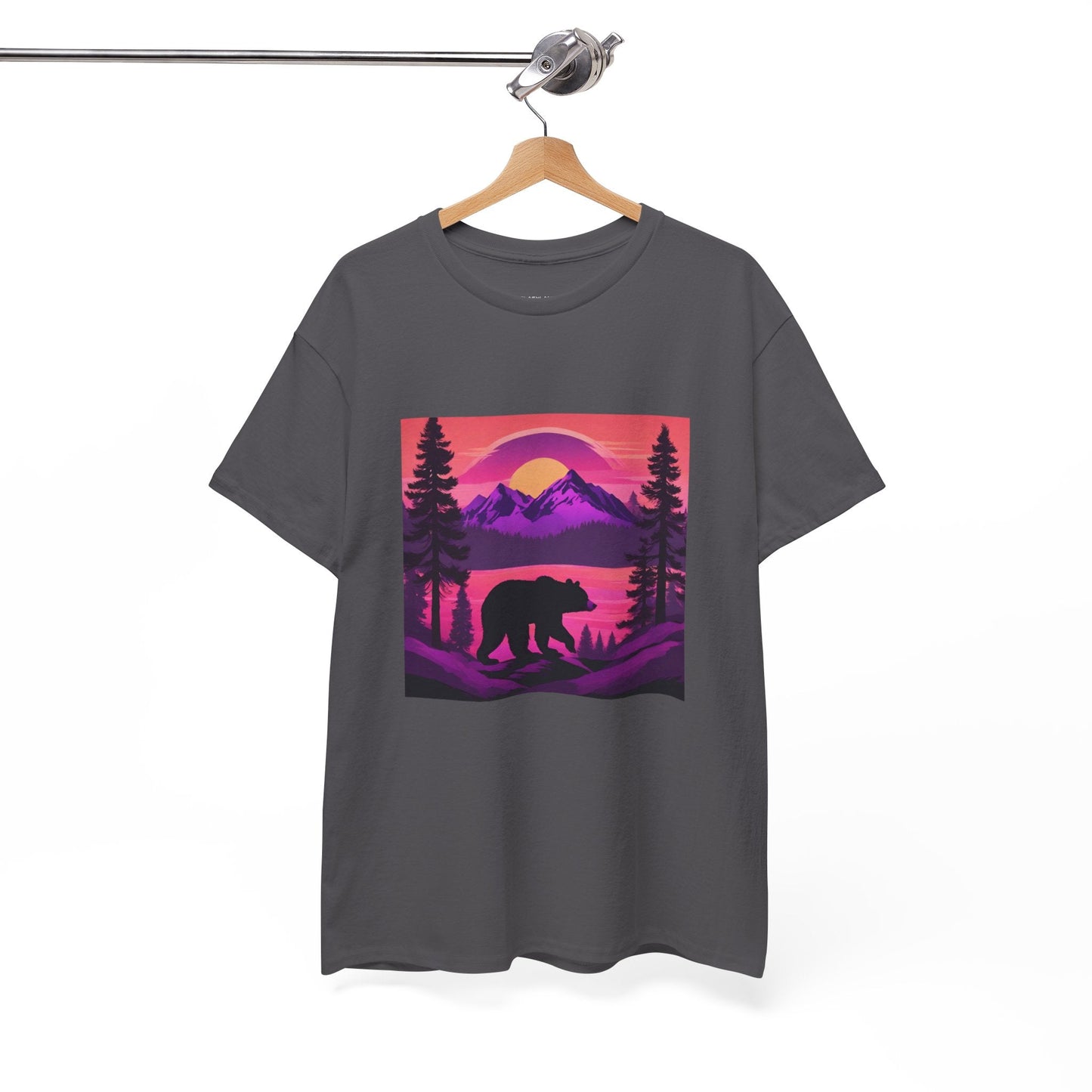 Bear Majestic Sunset Graphic Tee Flashlander