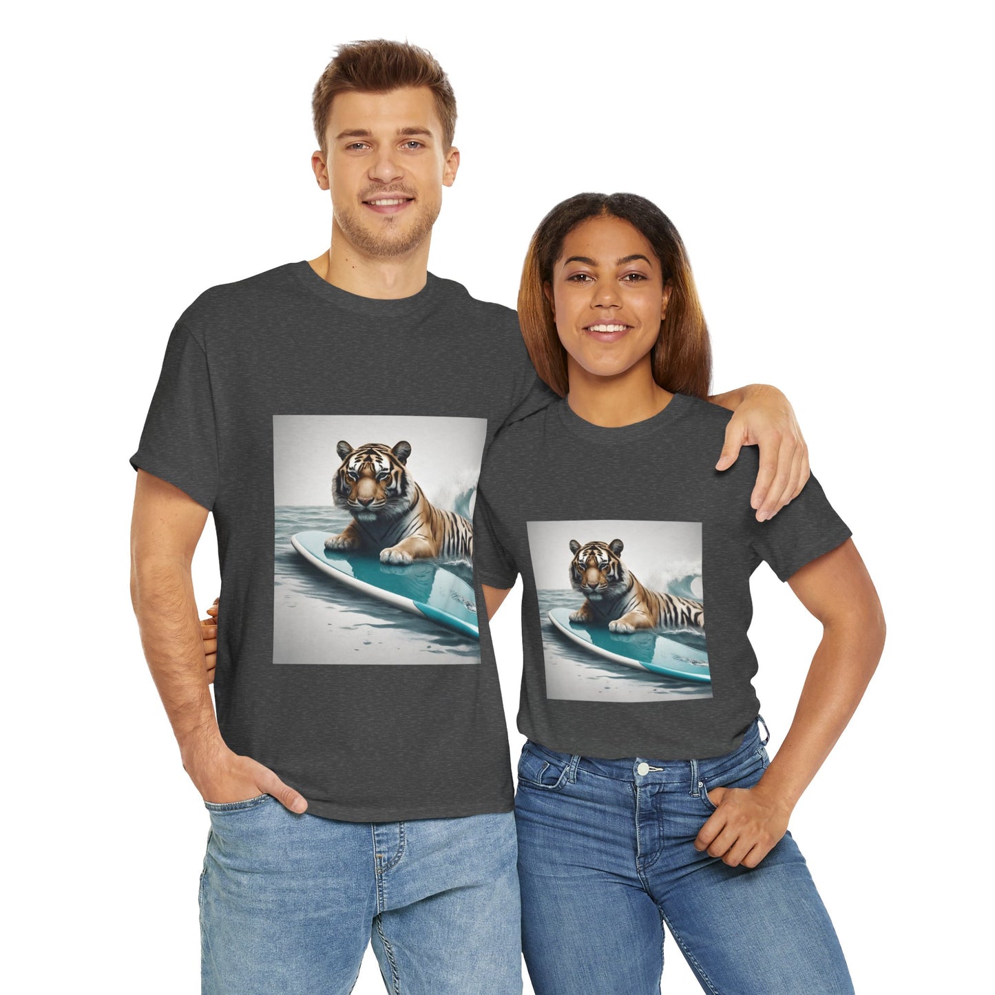 Tiger Surfing Vintage Flashlander Gym Shirt