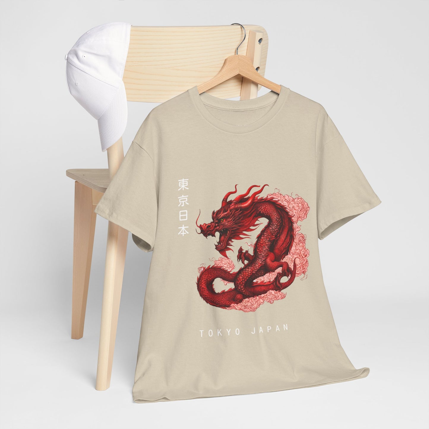 Red Dragon with Custom Japanese Name - Flashlander Gym Shirt