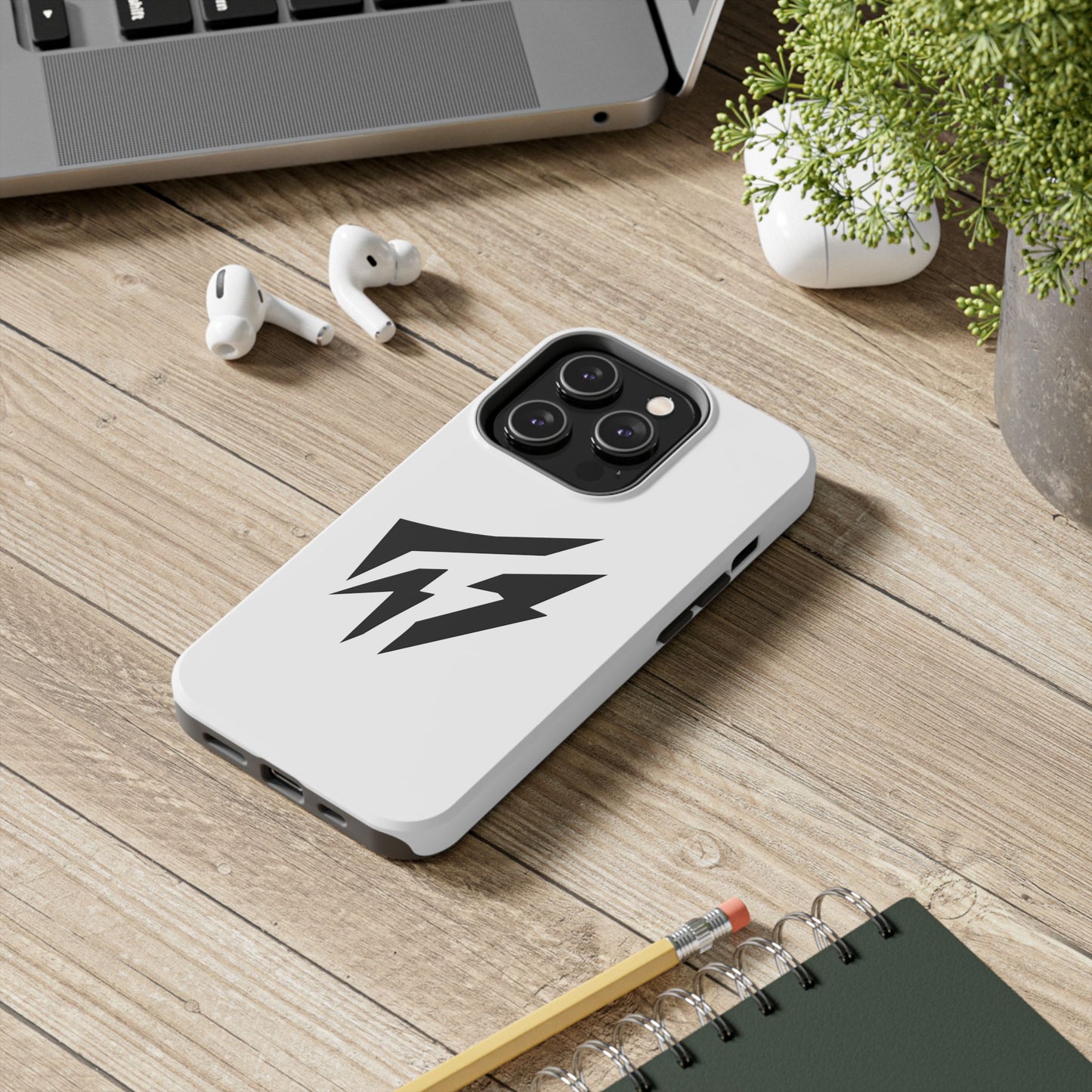 Flashlander Thunders Tough Phone Cases for all Iphone and Samsung Galaxy White