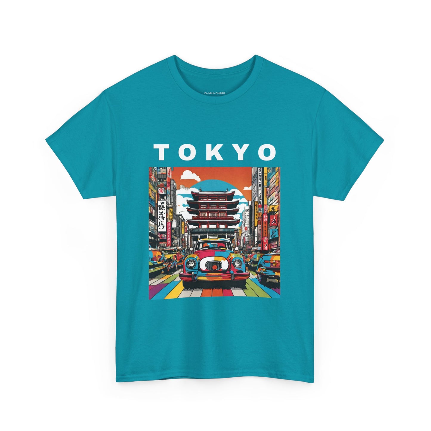 Tokyo Vintage Street Art Pop - Flashlander Gym Shirt