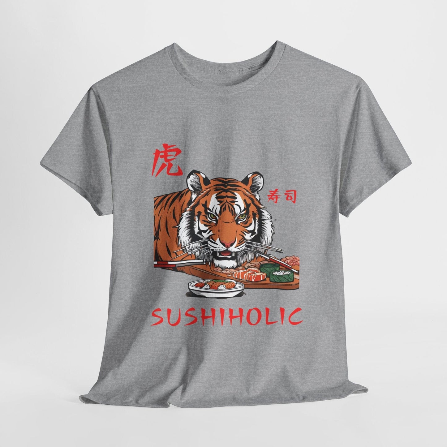 Tiger Sushi Lovers Sushiholic Graphic Tee Flashlander