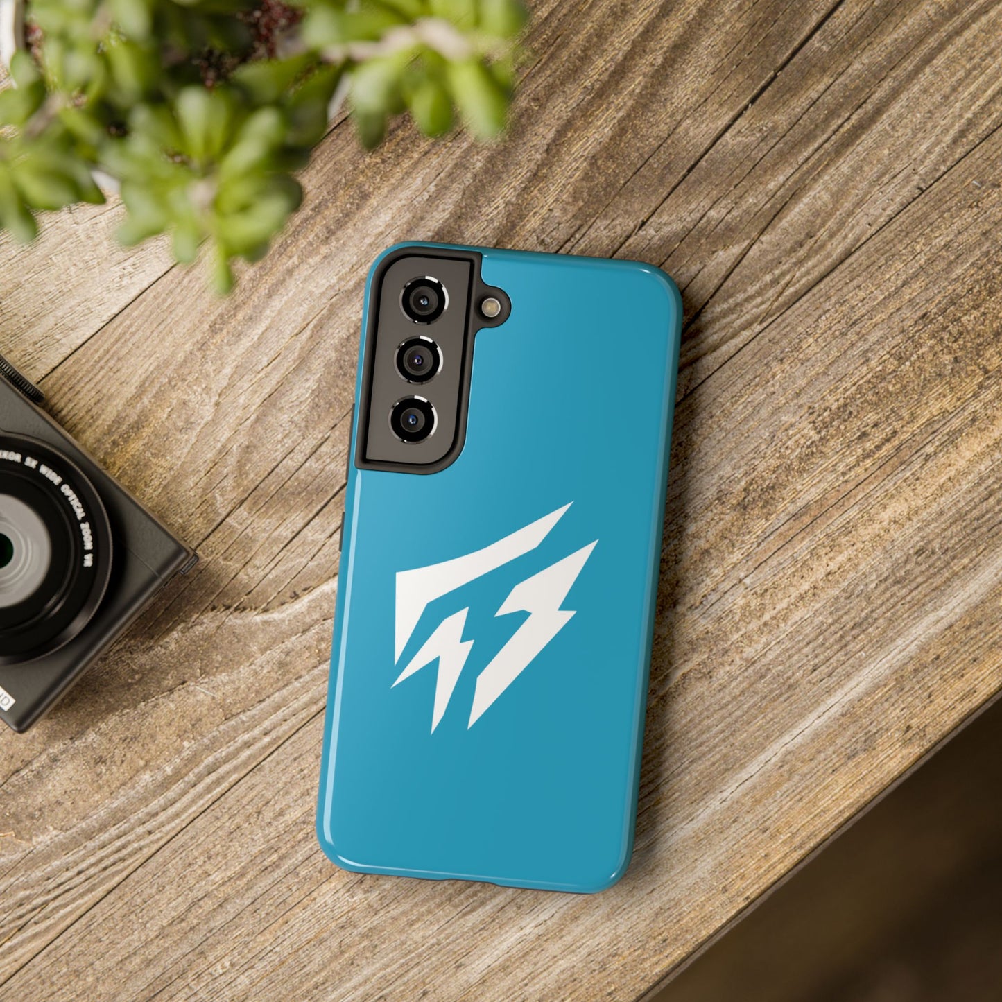 Flashlander Thunders Tough Phone Cases for all Iphone and Samsung Galaxy Blue Aqua Turquoise