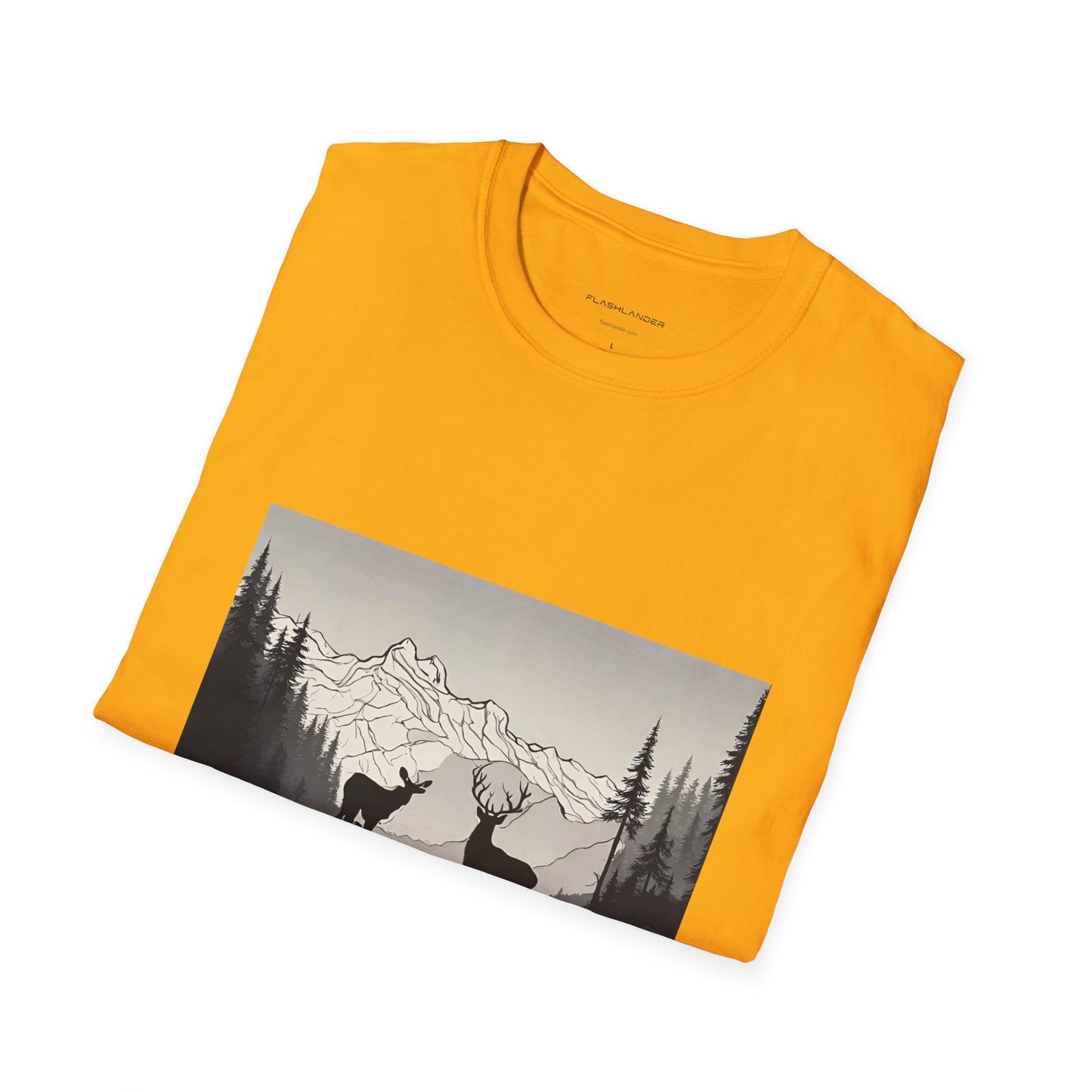 Wilderness Serenity Majestic Mountain Scenery Flashlander Gym Shirt