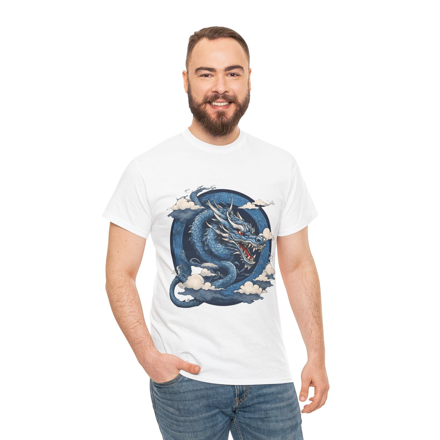 Dragon bleu japonais - T-shirt de sport Flashlander