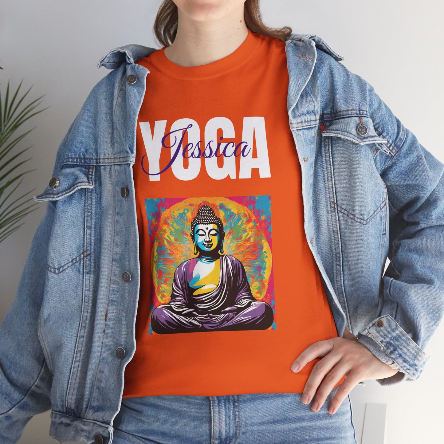 Personalized Yoga Shirt - Buddha Tee - Custom Name Flashlander Yoga Tee