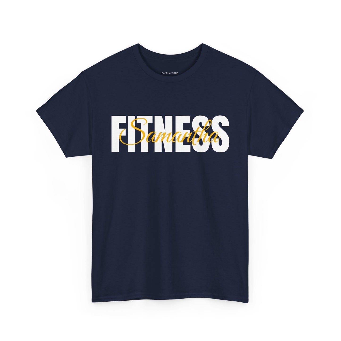 T-shirt de fitness personnalisé - T-shirt de sport Flashlander avec nom personnalisé