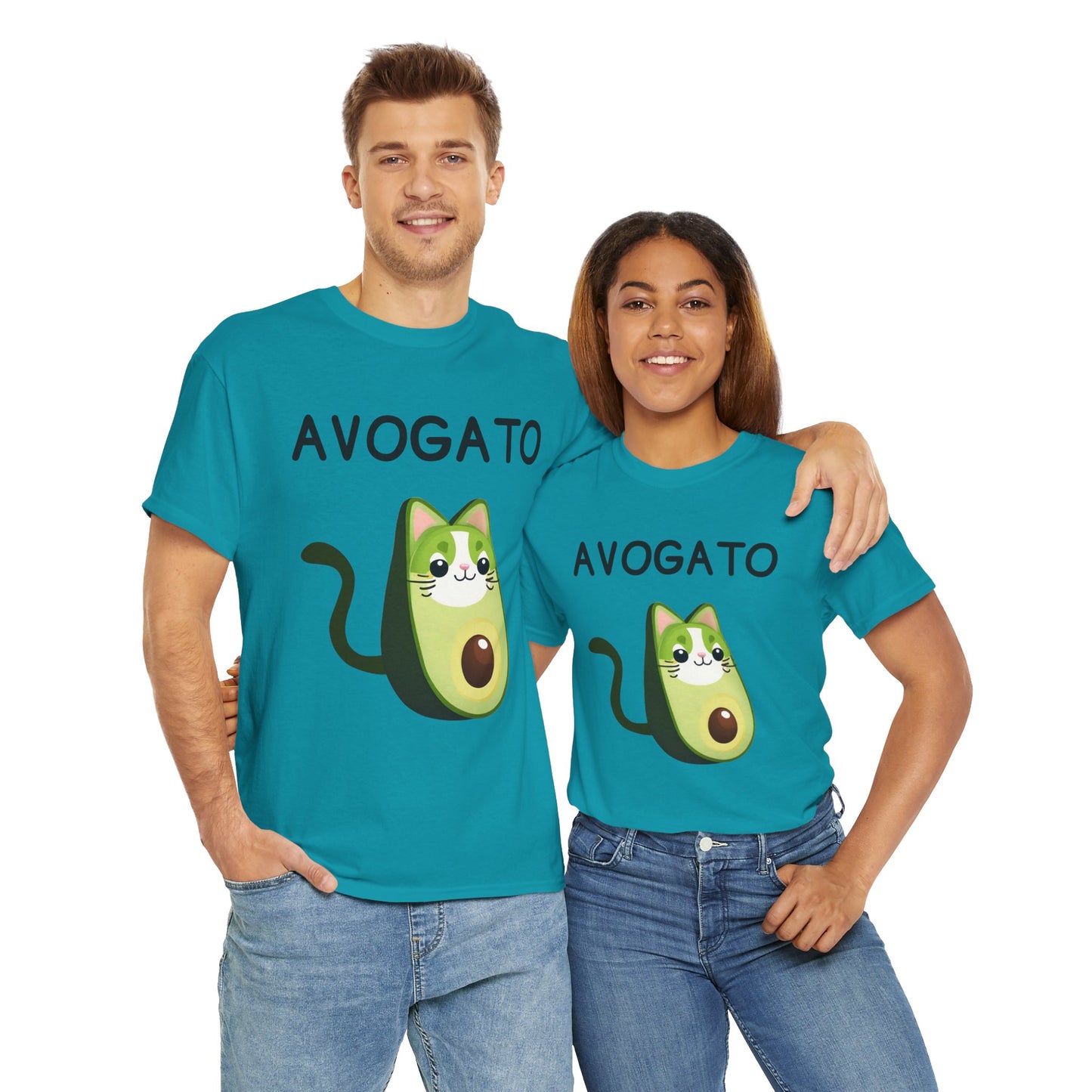 Avogato Funny Avocado Cat Face - Flashlander Gym Shirt