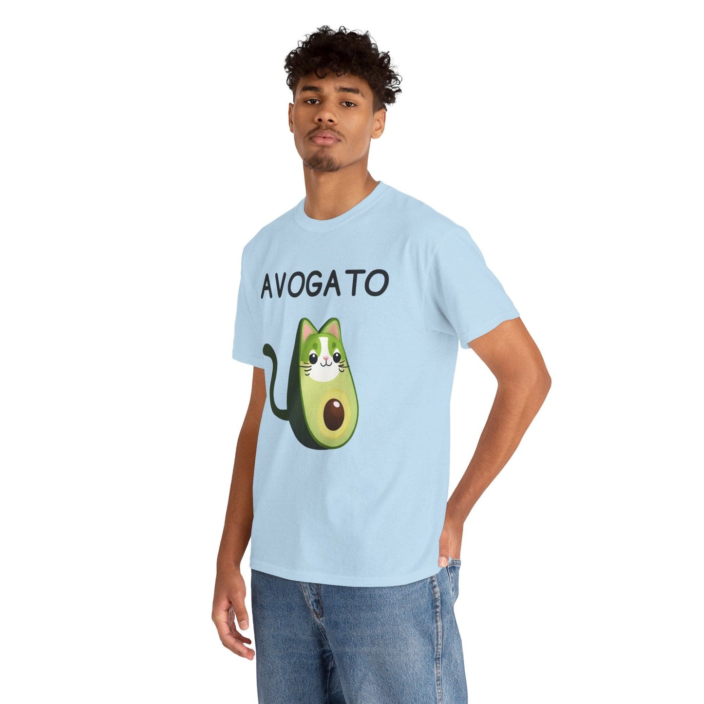 Avogato Funny Avocado Cat Face - Flashlander Gym Shirt