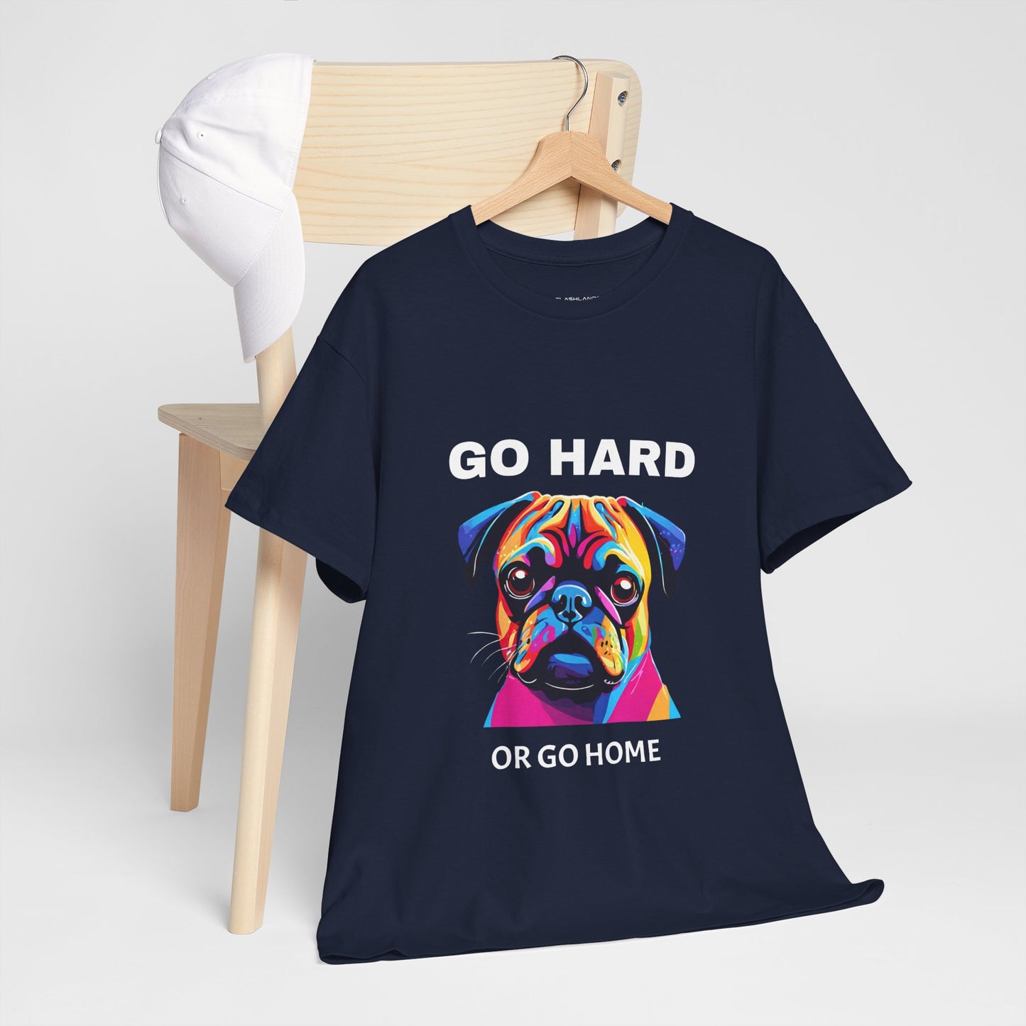 Pug Dog Pop Art  - Go Hard Or Go Home Flashlander Gym Shirt