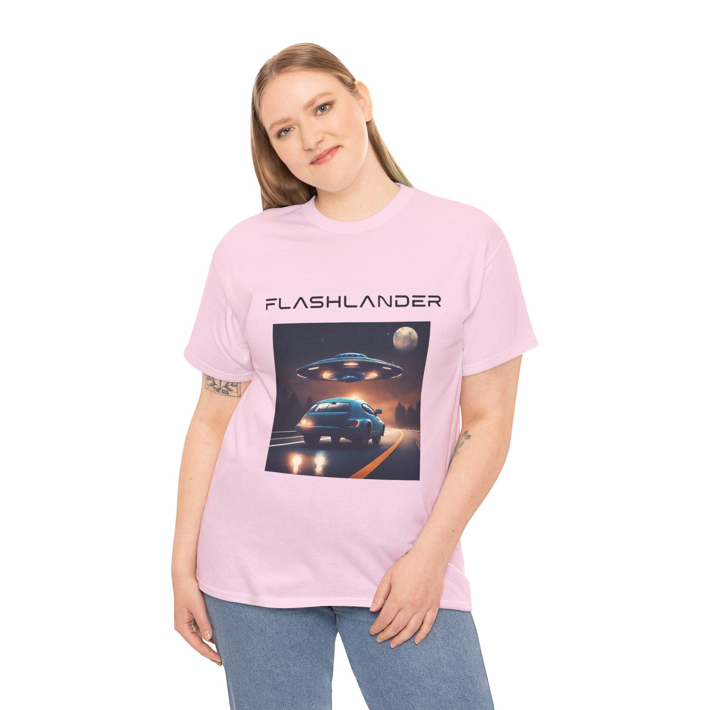 Retro UFO Alien Flashlander Gym Shirt