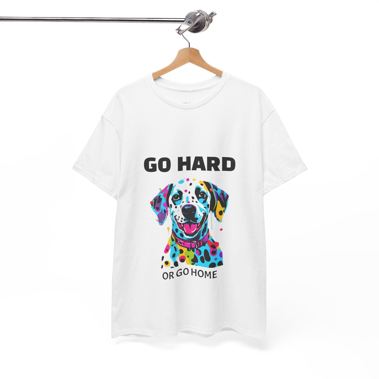 Dalmatian Dog Pop Art  - Go Hard Or Go Home Flashlander Gym Shirt