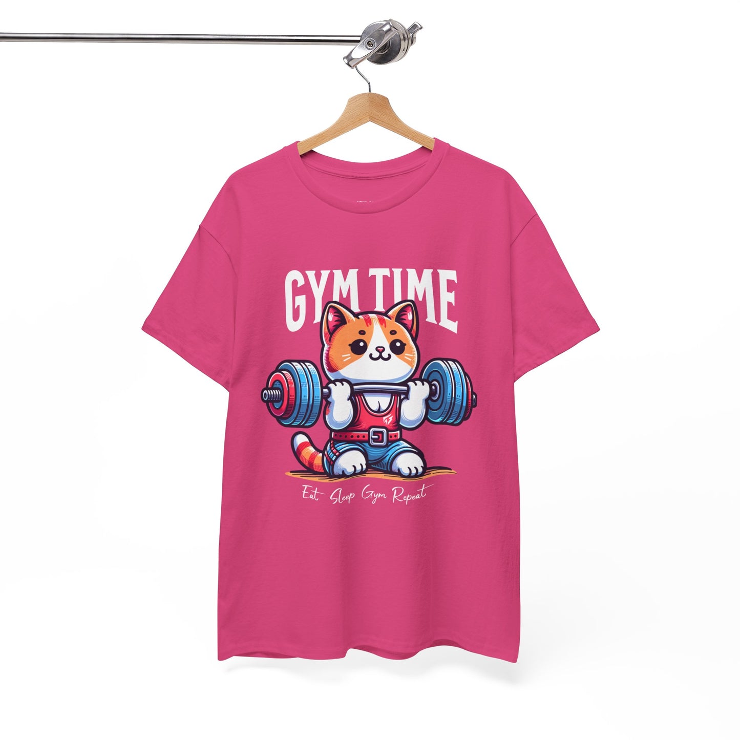 Cute Cat Gym Time Shirt Flashlander Graphic Tee